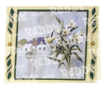 Preview: 3D Stanzbogenset Franz Heigl Lilienstrauß, Sonnenblumen, Clematis