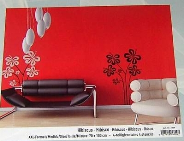 Hobby Line Motivschablonen Hibiscus