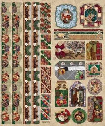 Preview: Le Suh Geprägte Sticker Weihnacht III