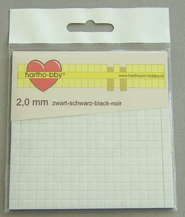 Klebekissen schwarz rund 350 Stück 5 x 5 x 2 mm