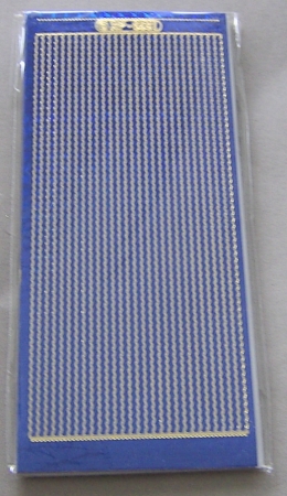 Stickerbogen 10 x 23 cm prismatic Wellenlinien blau