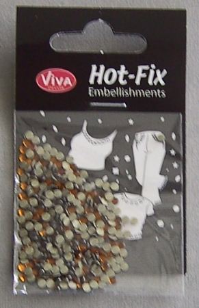 VIVA Decor Hot Fix "Octagon Glas Braun" 3 mm