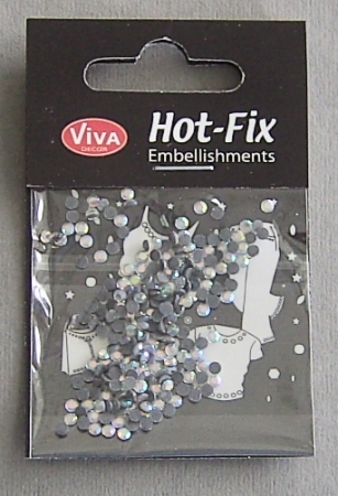 VIVA Decor Hot Fix "Octagon Glas Kristall irisierend" 3 mm