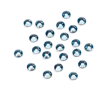 Hotfix Strasssteine rund 2,5 mm aquamarin