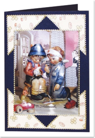 Preview: Reddy Cards 3D Stanzbogen Hummel Trau dich, Händel, merk dir das