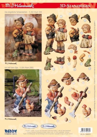 3 D Stanzbogen Das ängstliche Schwesterlein, Ich helf dem Opa