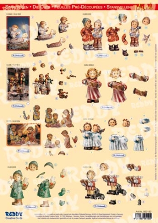Reddy Cards Stanzbogen Hummel Mini