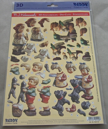 Preview: Reddy Cards 3D-Bogen Hummel Stanzbogenset "Hol' sie Dir",..