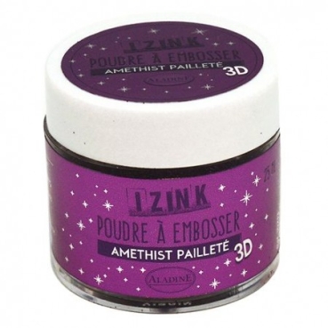 IZINK Embossingpuder mit Pailletten amethist
