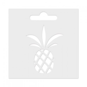 IZINK 3D Textur Stencil Ananas