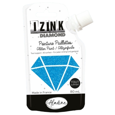 IZINK Diamond Glitzerfarbe karibik