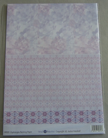 Hintergrundpapier Jackie Henshall Blumen rosé-hellblau