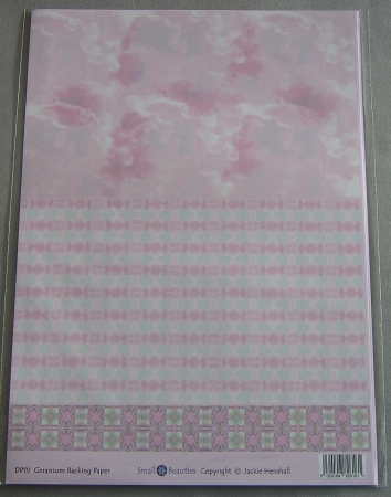 Hintergrundpapier Jackie Henshall Blumen rosé-weiss