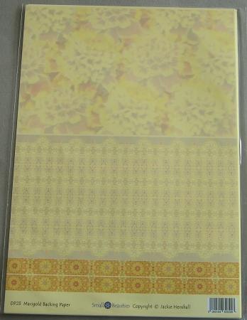 Hintergrundpapier Jackie Henshall Blumen gelb-orange