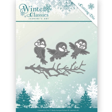 Jeanine's Art DIE Schneideschablone Winter Classics Winter Birds