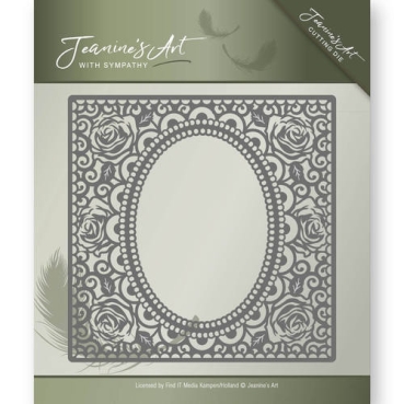Jeanine's Art DIE Schneideschablone With Sympathy Rose Frame