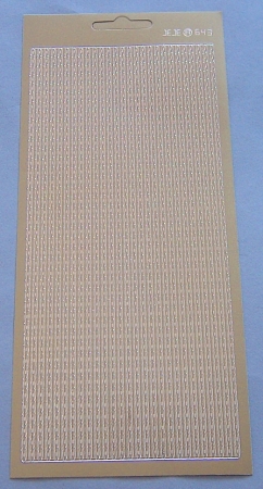 Stickerbogen gold schmale Bordüren