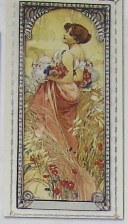 Preview: 3D Stanzbogen Jugendstil 1900 Spring and Summer