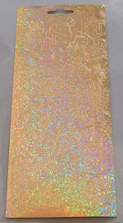 Stickerbogen 10 x 23 cm Design Sticker Anlässe gold