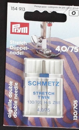 Prym Zwillingsnadel Stretch Doppelnadel 4,0/75