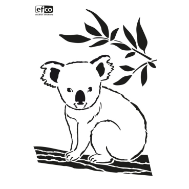 Stencil Koala Eucalyptus DIN A4 1-teilig