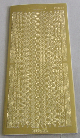 Konturensticker Borte Variationen gold