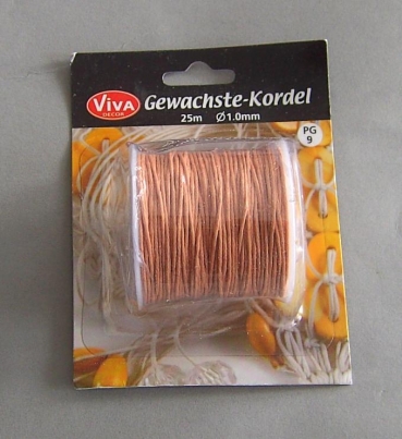 Gewachste Kordel Lachs