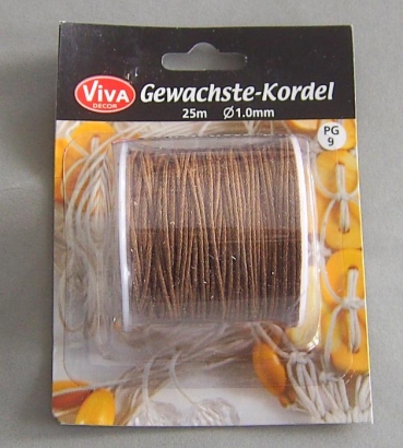 Gewachste Kordel Terrakotta