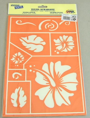 Kreul Textil Schablone Hawai Flower