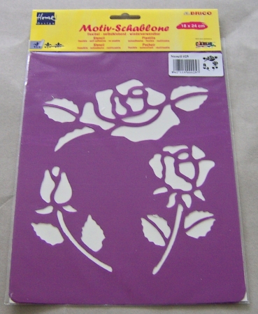 Brico Schablone Rosen 18 x 24 cm