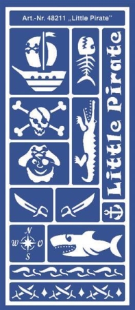 Home Design Motiv-Schablone Little Pirate