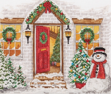 Preview: Anchor Kreuzstickset Christmas Welcome