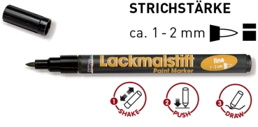 Preview: C. Kreul Lackmalstift fine gold 1 - 2 mm