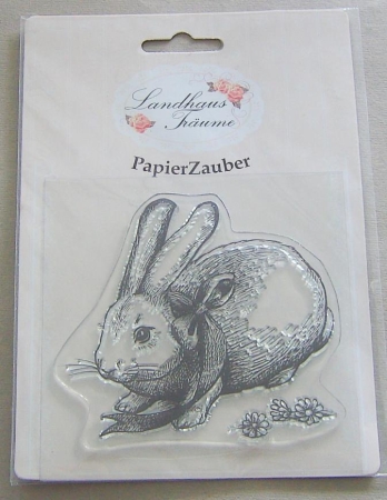 Landhaus-Träume Silikonstempel Kaninchen