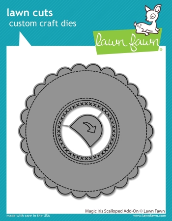 Lawn Fawn Magic Iris Scallopped Add-On Dies Schneideschablonen
