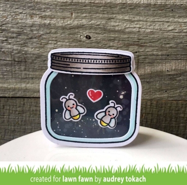 Preview: Lawn Fawn Clear Stamps Transparenter Stempel Little Fireflies Glühwürmchen