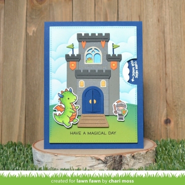 Preview: Lawn Fawn Die Schneideschablone Magic Iris Build A Castle Dies