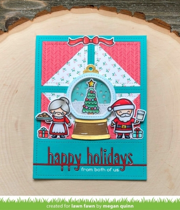 Preview: Lawn Fawn Snow Globe Gift Tag Dies Stanzschablonen