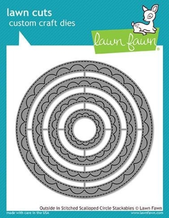 Lawn Fawn Outside In Stiched Scalloped Circle Stackables Dies Stanzschablonen