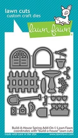 Lawn Fawn Build-A-House Spring Add-On Dies Stanzschablonen