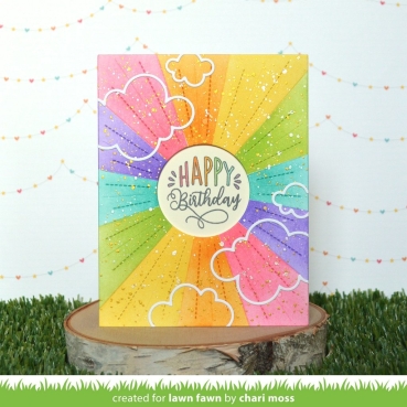 Preview: Lawn Fawn Sunburst Backdrop Dies Stanzschablonen