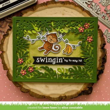 Preview: Lawn Fawn Tropical Leaves Backdrop Dies Stanzschablonen