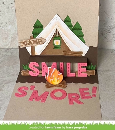 Preview: Lawn Fawn Dies Stanzschablonen Build-A-Campsite