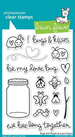 Lawn Fawn Clear Stamps Bugs and Kisses