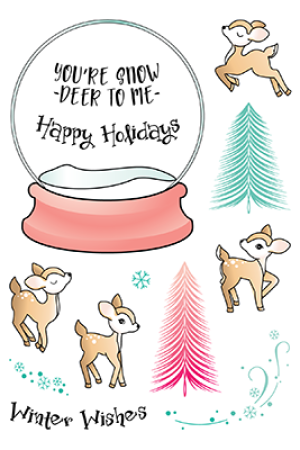 LDRS Creative Snow Deer To Me Clear Stamp