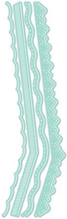 LDRS Creative Offset Slimline Stack-ables Dies Stanzschablonen