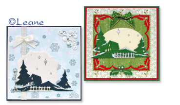 Preview: Leabilitie Schneideschablone Scenery with House