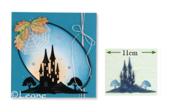 Preview: Leabilitie Schneide- und Prägeschablone Landscape Castle