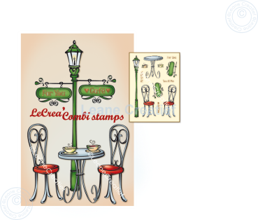Preview: Leane Creatief On a Terrace Clear Stamp Transparenter Stempel