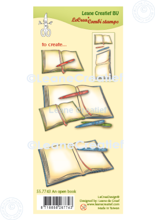 Leane Creatief An Open Book Clear Stamp Transparenter Stempel